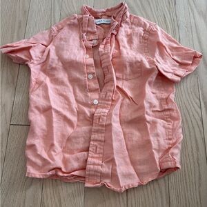 J.Crew Coral Linen Shirt